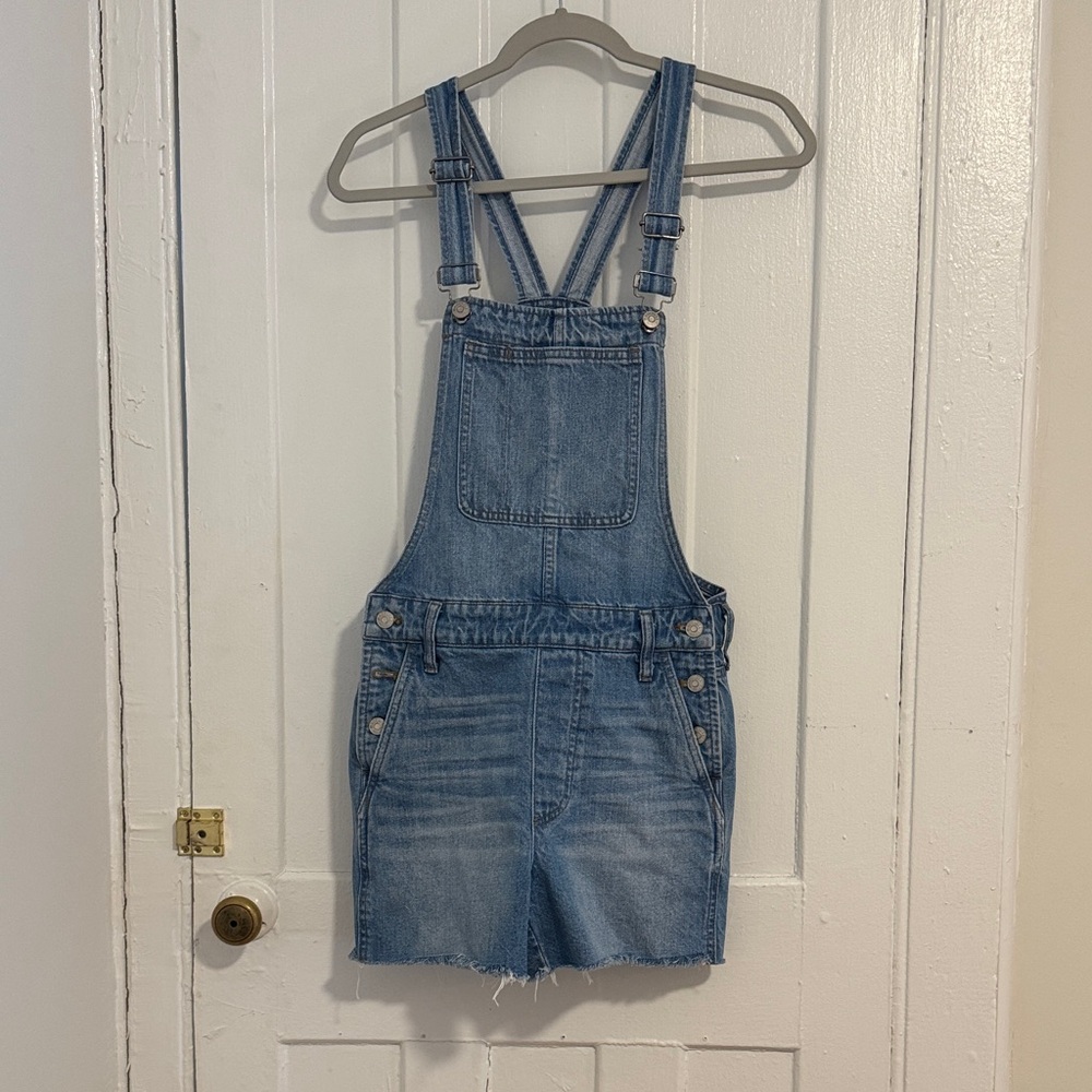 Madewell Blue Denim Overalls